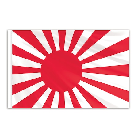 Japanese Ensign Indoor Nylon Flag 4'x6'